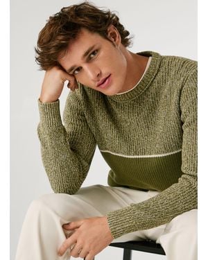 Pepe Jeans Jersey cuello redondo fit regular - Verde