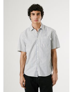 Pepe Jeans Camisa rayas fit regular - Blanco