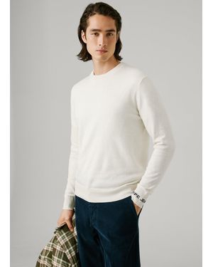 Pepe Jeans Jersey cuello redondo fit regular - Blanco