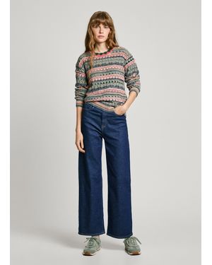 Pepe Jeans Jersey de punto rayas - Gris