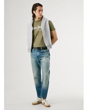 Pepe Jeans Jeans Straight Fit Regular Waist - Blau