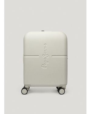 Pepe Jeans Maleta trolley 55cm rígida - Neutro