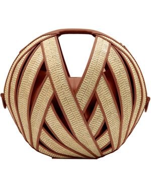 PERRIN Paris Le Panier Raffia - Pink
