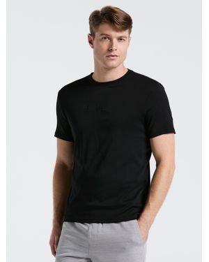 Perry Ellis Bold Signature Crew Neck T-Shirt - Black