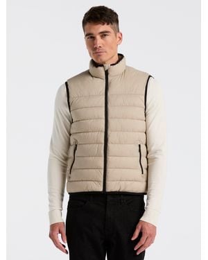 Perry Ellis Lightweight Puffer Vest - Natural