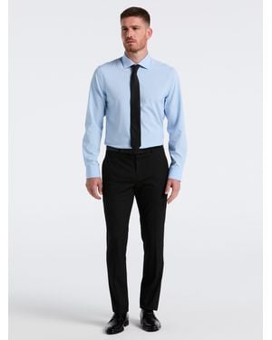 Perry Ellis Slim Fit Stretch Tuxedo Suit Pants - Blue