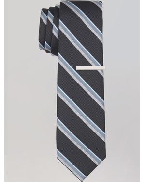 Perry Ellis Davison Stripe Tie - Gray