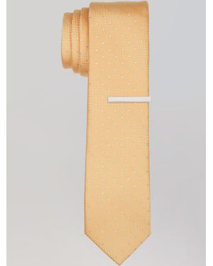 Perry Ellis Bestor Dot Tie - Yellow