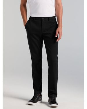 Perry Ellis Slim Fit Sateen Anywhere Chino Pants - Black
