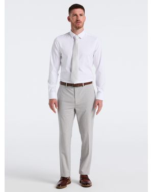 slim fit dress slacks Slim Fit Solid Cotton Blend Suit Pant – Perry Ellis