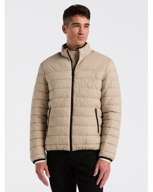 Perry Ellis Lightweight Puffer Jacket - Natural