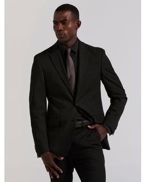 Perry Ellis Slim Fit Gabardine Suit Jacket - Black