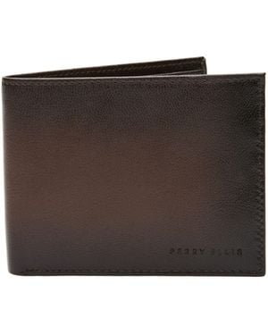 Perry Ellis Michigan Slim Bifold Wallet, Regular - Brown