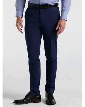 slim fit dress slacks Slim Fit Solid Cotton Blend Suit Pant – Perry Ellis