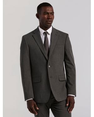 Perry Ellis Slim Fit Gabardine Suit Jacket - Gray