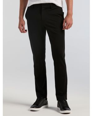Perry Ellis Murphy Slim Fit Drawstring Knit Chino Pants - Black