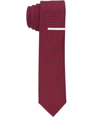 Perry Ellis Rogin Mini Tie - Purple