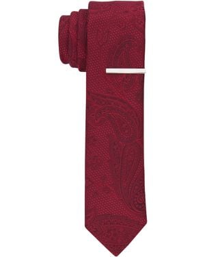 Perry Ellis Santord Paisley Tie - Red