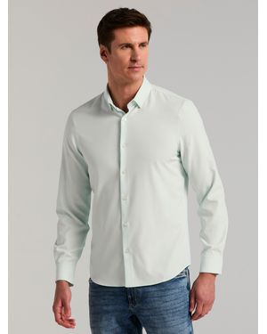 Perry Ellis Untucked Total Stretch Slim Fit Shirt - Gray