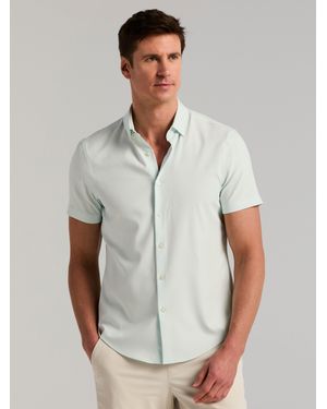 Perry Ellis Slim Fit Total Stretch Solid Shirt - Gray