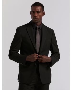 Perry Ellis Slim Fit Gabardine Suit Jacket - Black