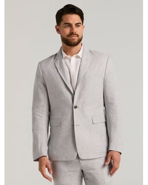Cubavera Collection Delave Linen Sport Coat - Gray