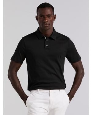 Perry Ellis Cool Interlock Polo - Black