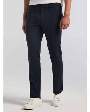 Perry Ellis Murphy Slim Fit Drawstring Dress Pants - Blue