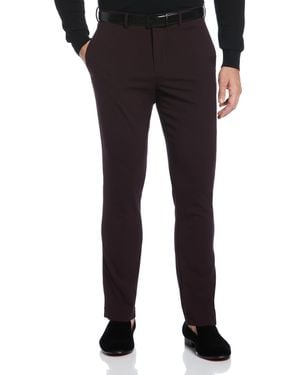 Perry Ellis Very Slim Fit Stretch Tuxedo Pants - Black