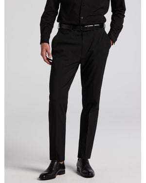 Perry Ellis Skinny Fit Performance Gabardine Stretch Pants - Black