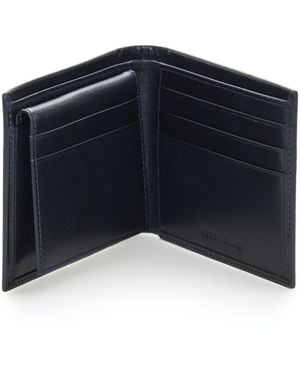 Perry Ellis Genuine Glazed Leather Wallet - Black