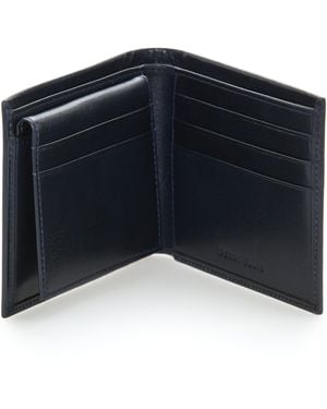Perry Ellis Genuine Glazed Leather Wallet - Black