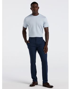 Perry Ellis Slim Fit Tech Portfolio Dress Pants - Blue