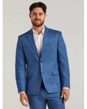 Cubavera Collection Linen Delave Sport Coat - Blue