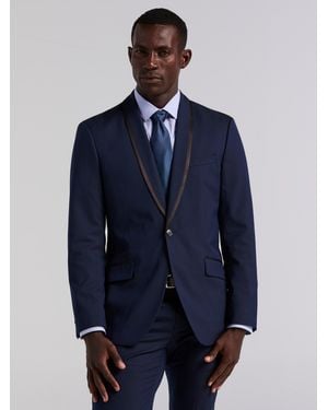 Perry Ellis Slim Fit Tux Jacket - Black