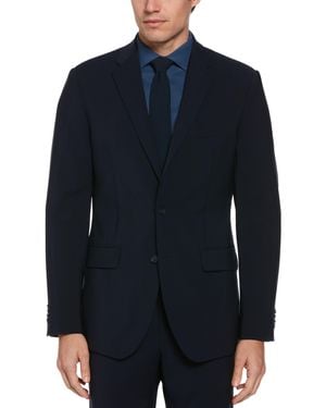 Perry Ellis Slim Fit Textured Suit Jacket - Blue