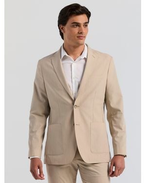Perry Ellis Slim Fit Total Stretch Suit Jacket - Natural