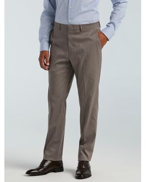 Perry Ellis Slim Fit Textured Suit Pants - Gray