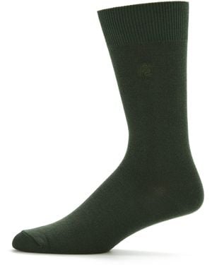 Perry Ellis Bamboo Logo Socks - Green