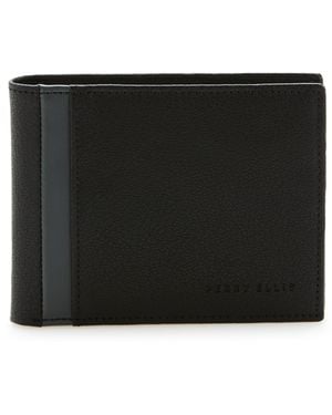 Perry Ellis Contrast Bifold Wallet - Black