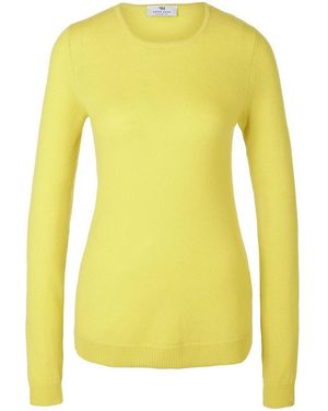 Peter Hahn Rundhals-pullover aus 100% premium-kaschmir, , gr. 36, kaschmir - Gelb