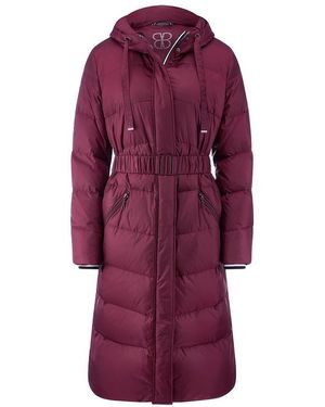 Basler Langer Daunen-Steppmantel - Rot