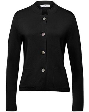 Peter Hahn Strick-blazer - Schwarz