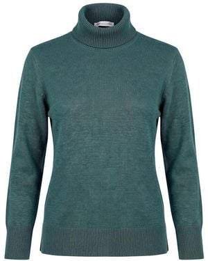 Peter Hahn Rollkragen-Pullover - Grün