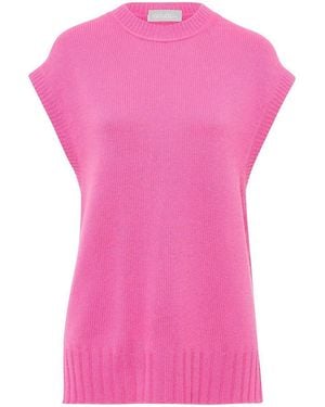 include Rundhals Pullunder Aus Schurwolle Und Kaschmir - Pink