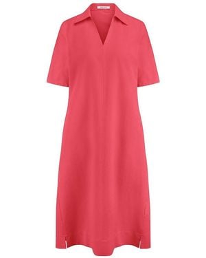 Peter Hahn Kleid hemdkragen - Rot