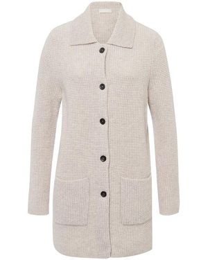 include Long-Strickjacke - Weiß
