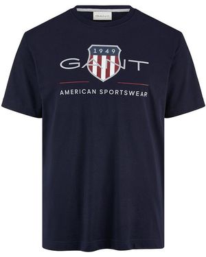 GANT Rundhals-Shirt - Blau