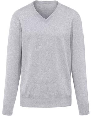 Peter Hahn V-Pullover Aus 100% Premium-Kaschmir - Grau