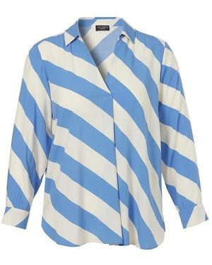 Via Appia Due Long-Bluse - Blau